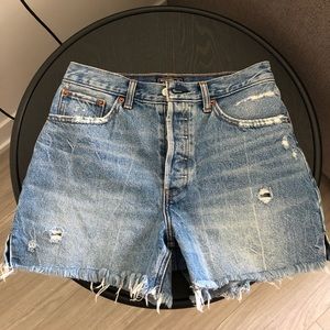 Abercrombie & Fitch | Size 27 | High Rise Mid Length denim shorts